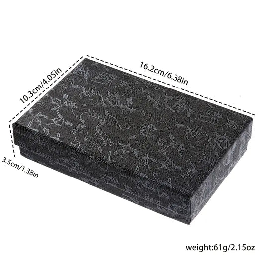 3pcs Men'S Business Casual Steel Band Wristwatch + Fashion Glasses and Versatile Wallet MUVAYA