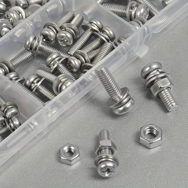 320pcs Metric Hex Nut & Bolt Set MUVAYA