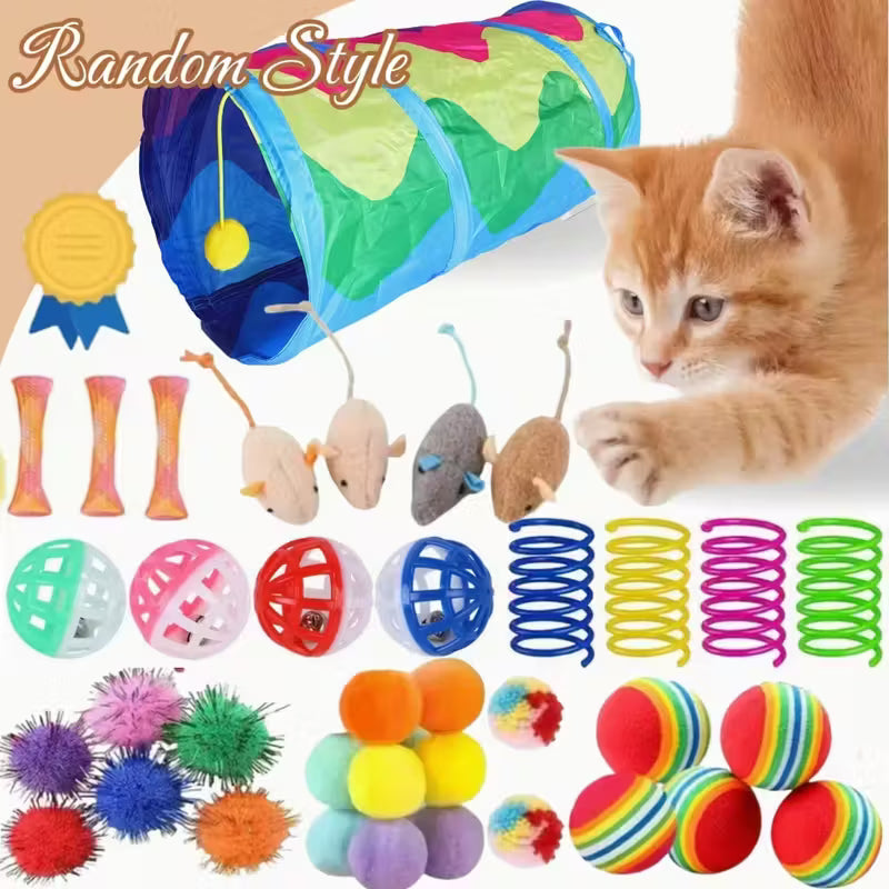 10pcs Assorted Cat Toys Set MUVAYA