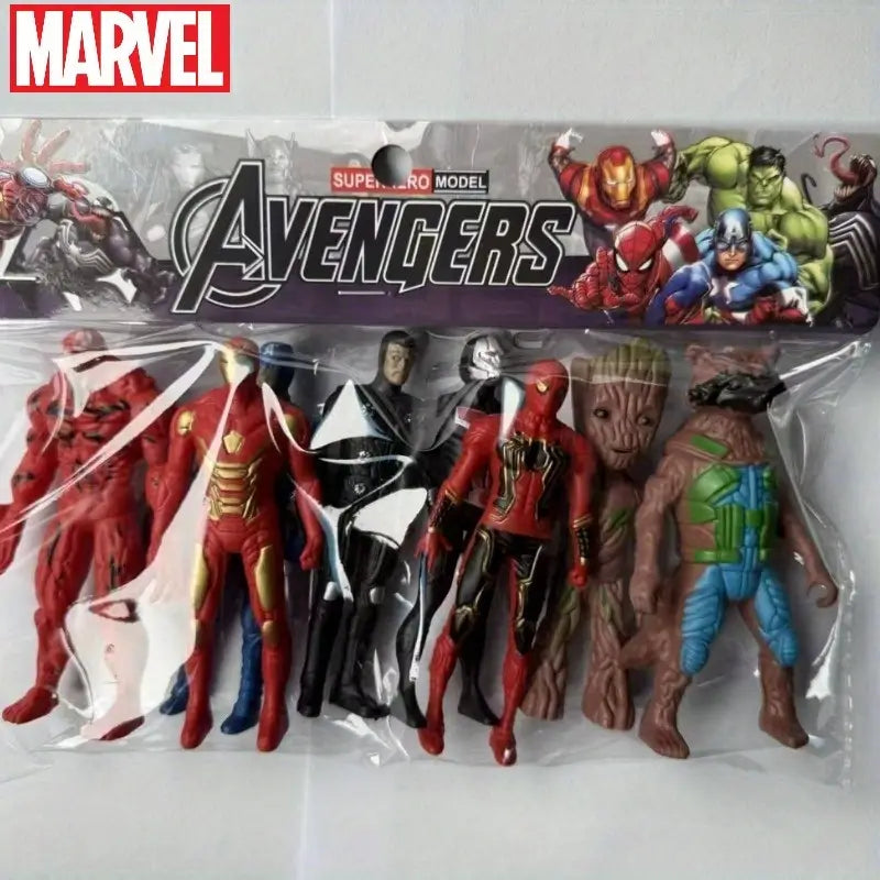 8pcs Marvel Avengers Character Figurines MUVAYA