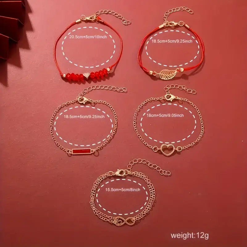 6pcs Women’s Watch Set – Elegant Quartz Watch with Accessories MUVAYA