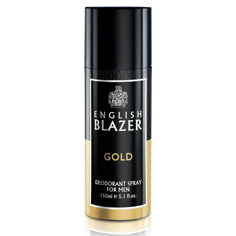 English Blazer Gold Deodorant Spray for Men - 150ml English Blazer