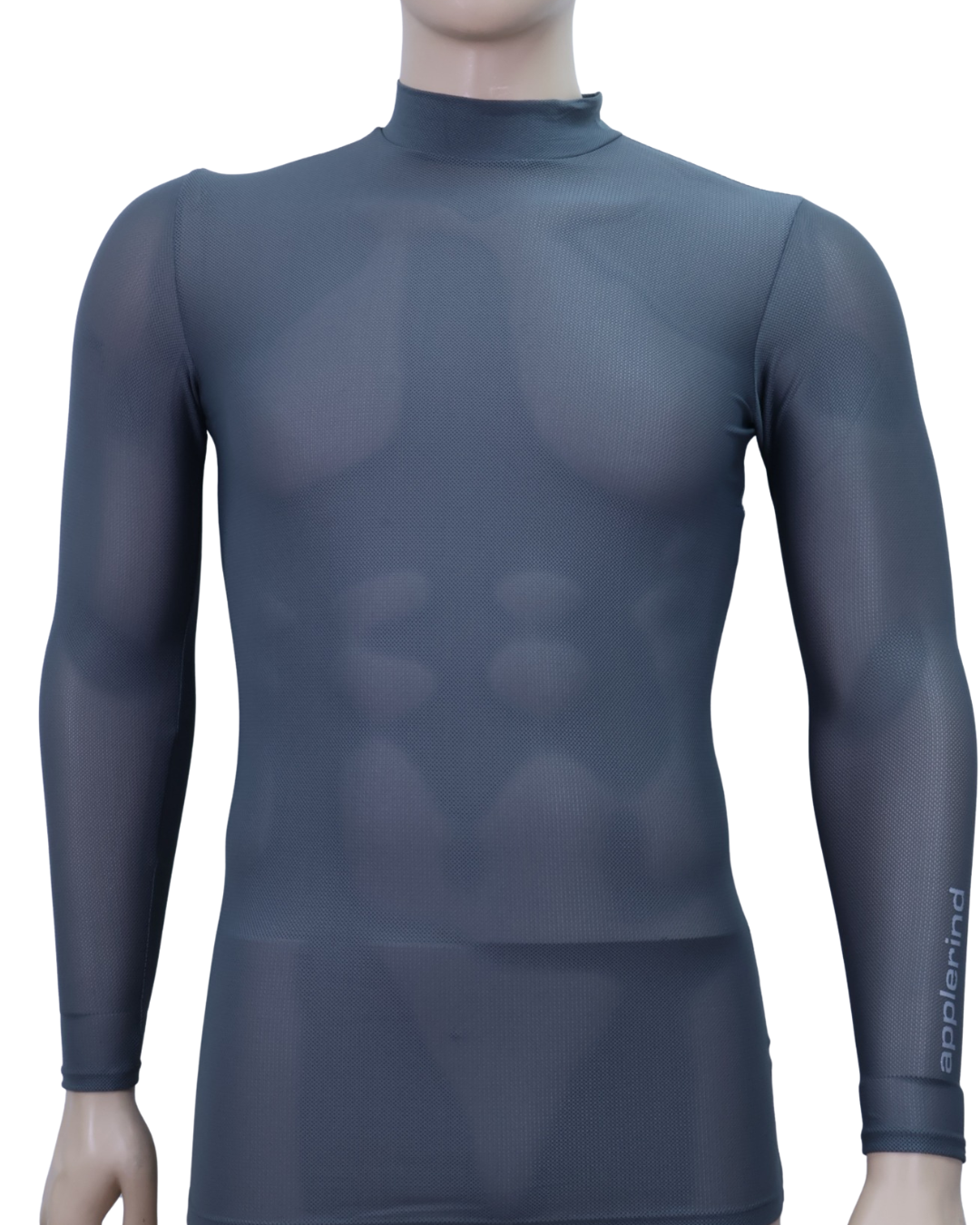 Men´s HighNeck LongSleeve All Mesh Applerind