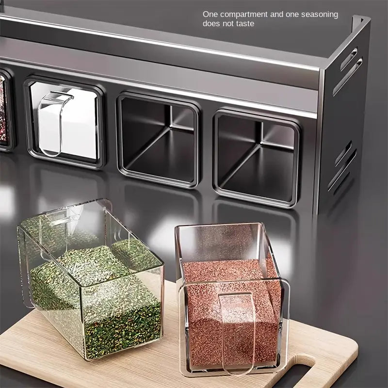Wall-Mounted Spice Organizer Rack MUVAYA