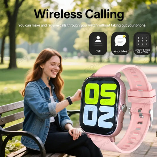 Fashion Smart Watch with HD Display – Unisex Wireless Calling MUVAYA