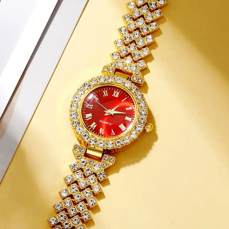 5pcs Luxury Women's Quartz Watch Set MUVAYA