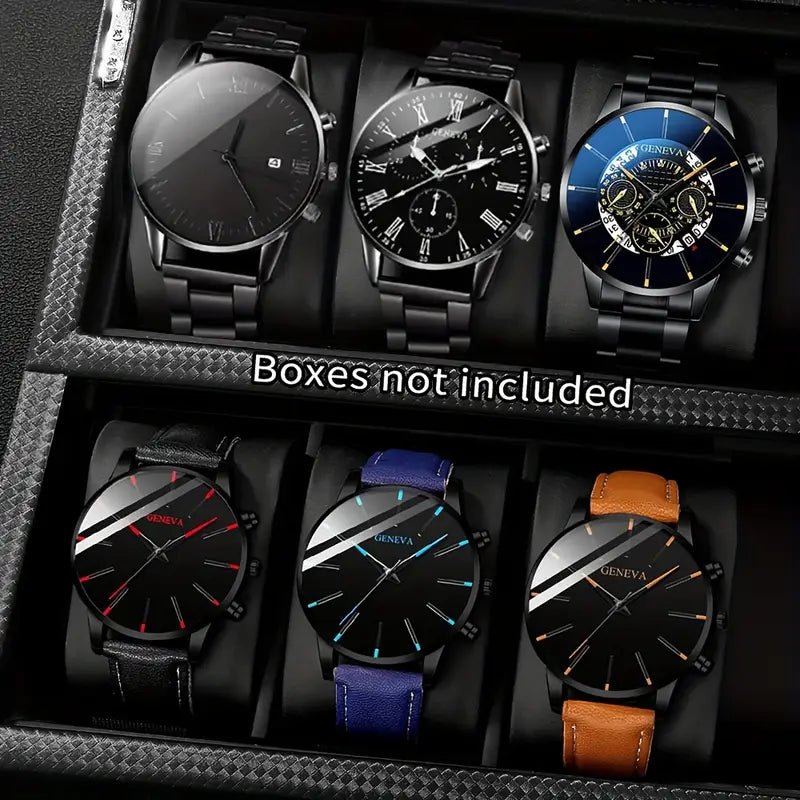 Men's Fashion Round Quartz Watch MUVAYA