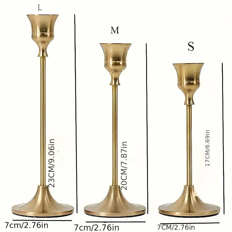 6Pcs Retro Detachable Candlestick Holder Set MUVAYA