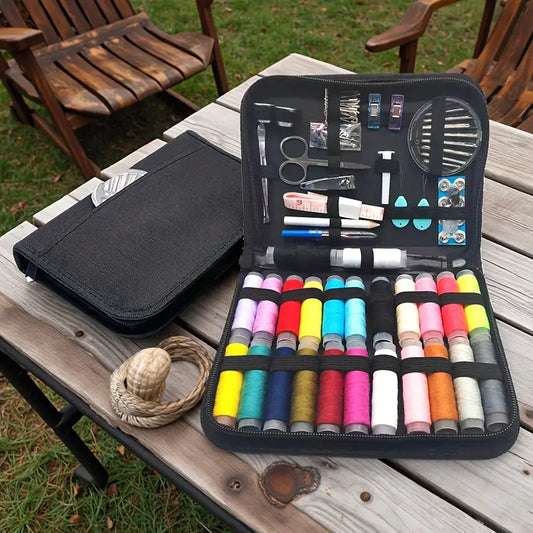 100pcs Multi-Sew Kit with 24-Color Thread, Needles, and Accessories MUVAYA