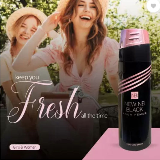 NEW NB Black Perfume Spray for Women – 200ml New NB