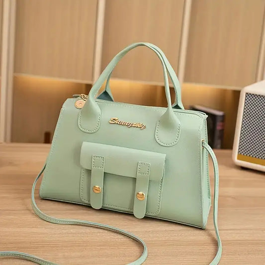 Korean Style Women's Bag - Minimalist Synthetic Handbag MUVAYA