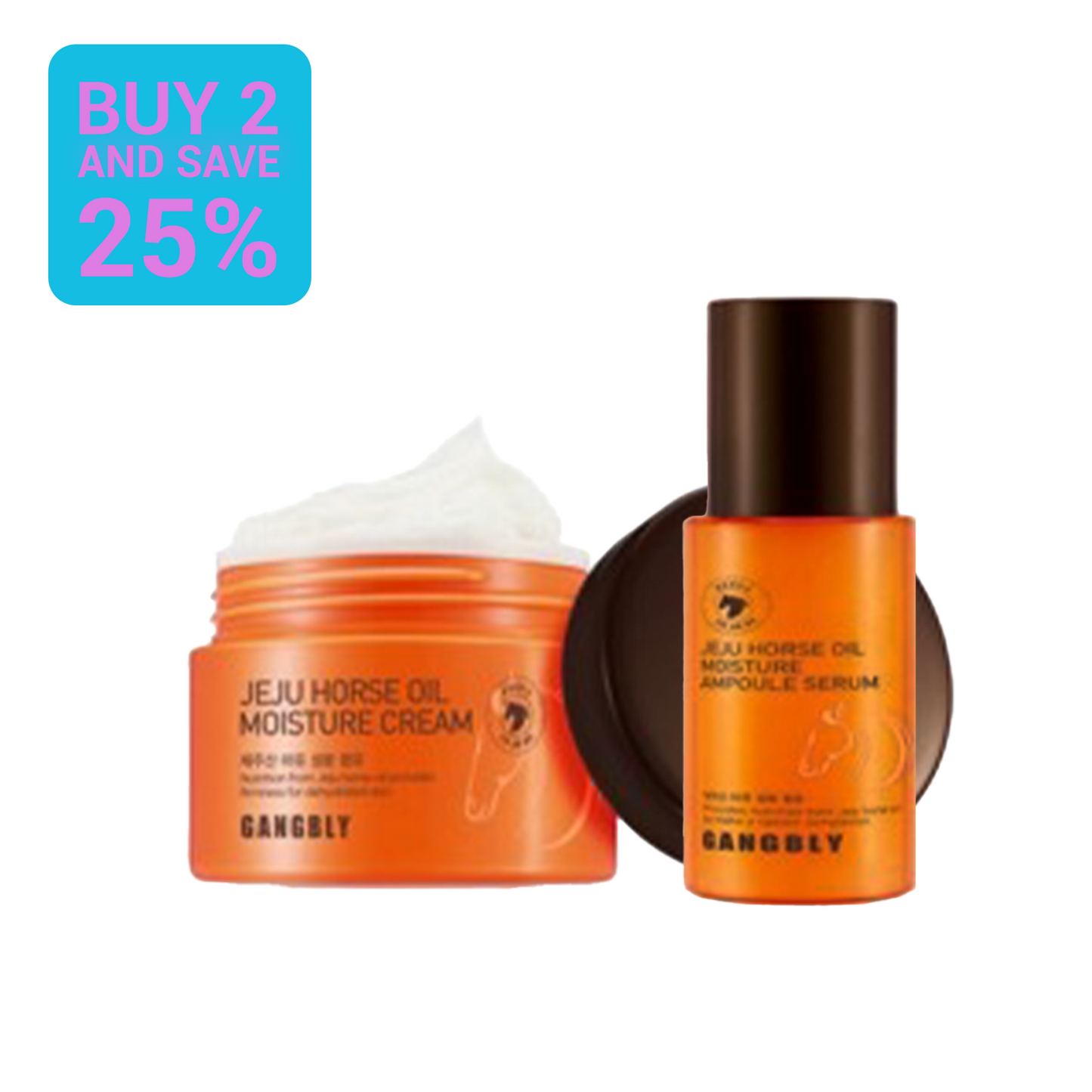 GANGBLY Jeju Horse Oil Moisturizing with Essential Cream Gangbly