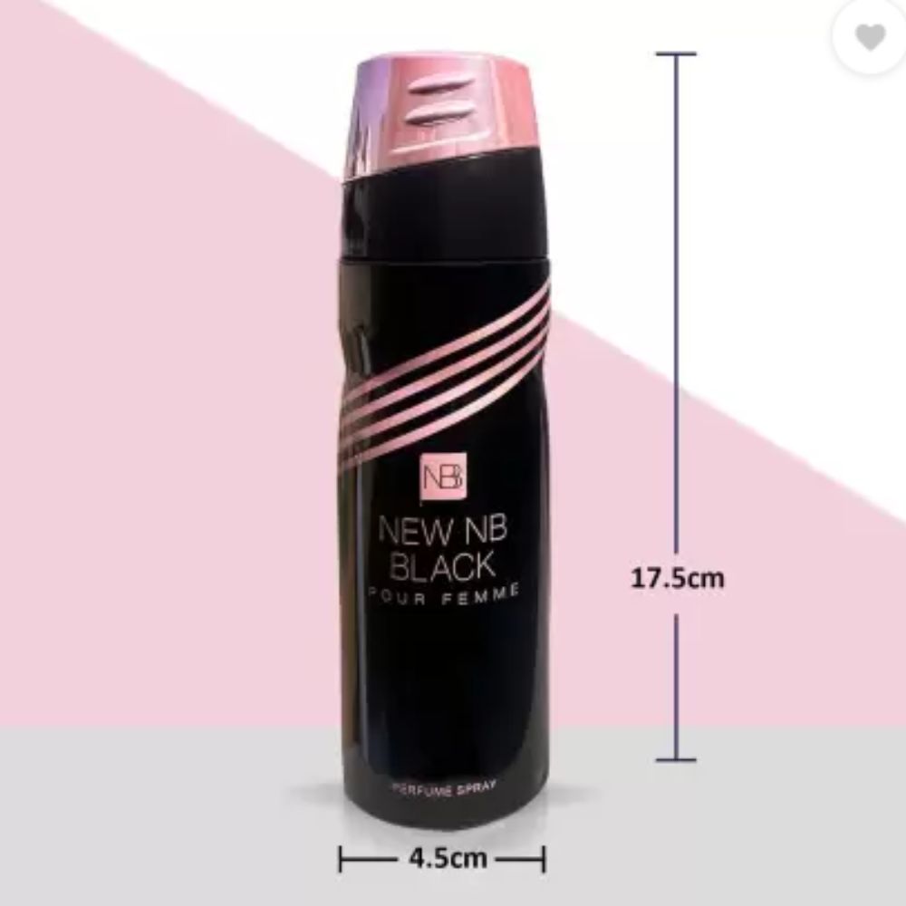 NEW NB Black Perfume Spray for Women – 200ml New NB