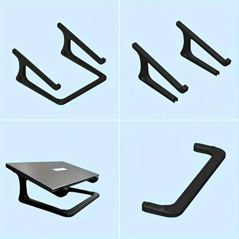 1-in-1 Ergonomic Height-Adjustable Laptop Stand with Detachable Armrests MUVAYA