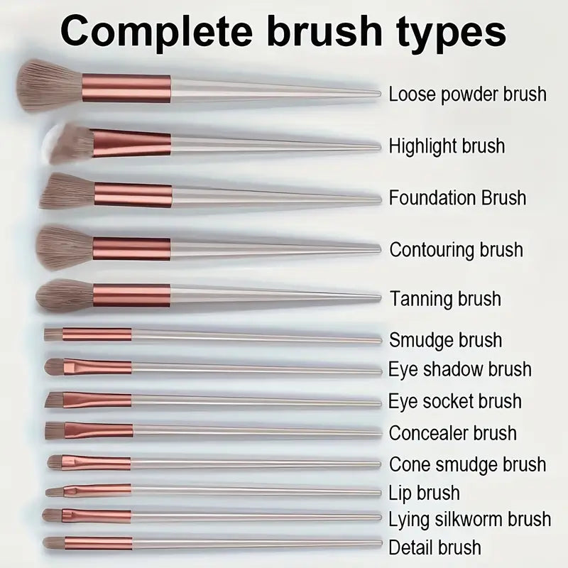 Professional Makeup Brush Set 13pcs MUVAYA