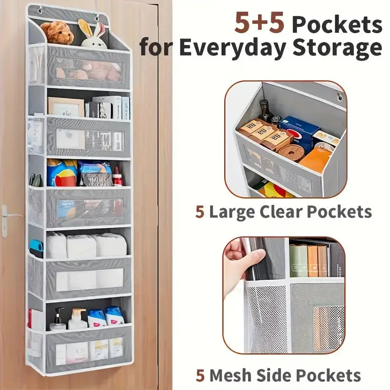 Heavy-Duty 5-Tier Behind-Door Organizer Rack MUVAYA