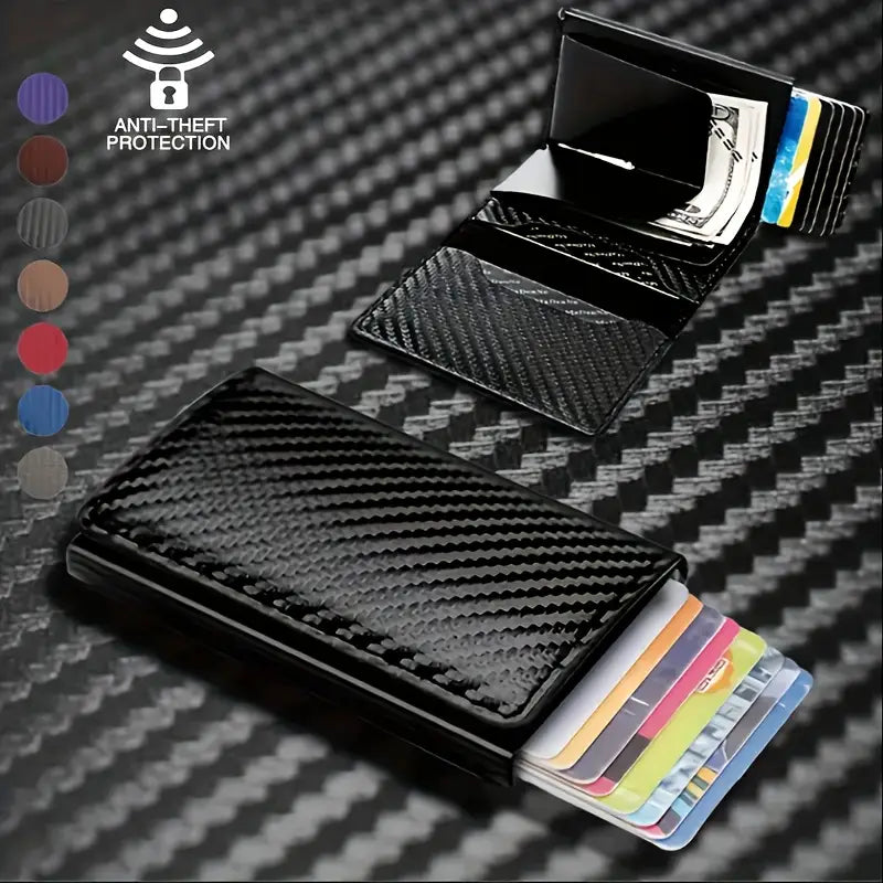 Ultra-Thin RFID-Blocking Men'S Wallet MUVAYA