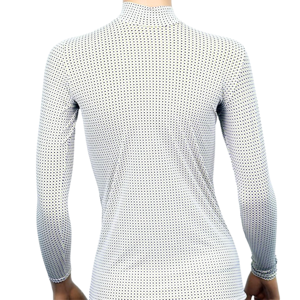 Women's High Neck LongSleeve Print T-Shirt Applerind