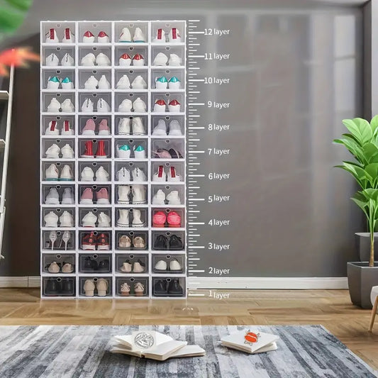 Large Shoe Rack – Multi-Functional Detachable Layered Shoe Storage Box Shelf MUVAYA