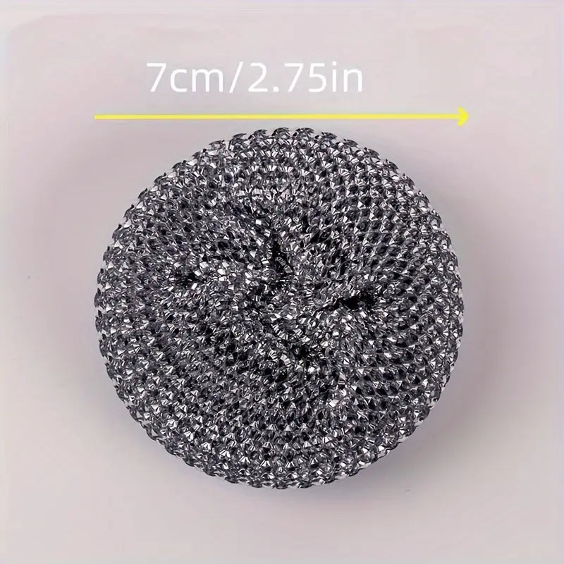 Stainless Steel Scrub Sponges with Ergonomic Handles MUVAYA