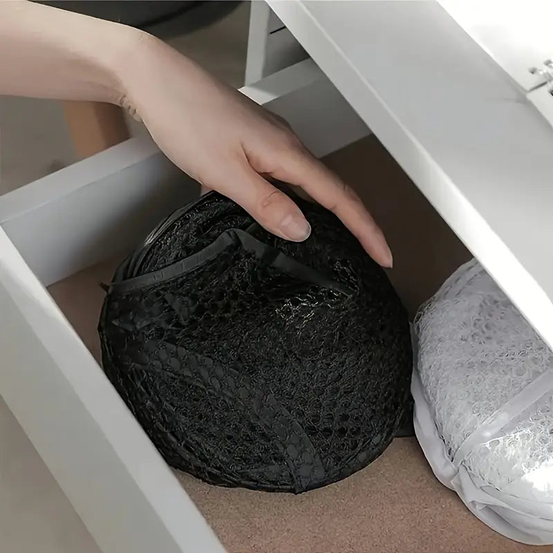 Pop-Up Mesh Laundry Storage Basket for Laundry MUVAYA