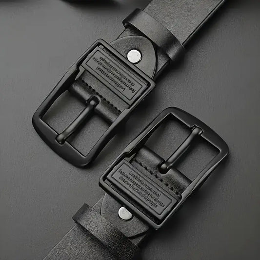 Men's Belt Vintage Pin Buckle Double-Sided Strap MUVAYA