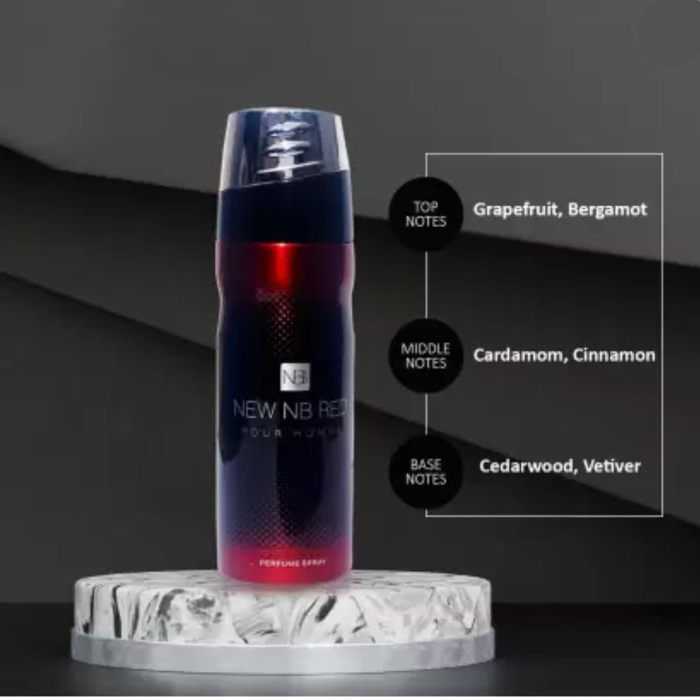 NEW NB Red Perfume Spray for Men – 200ml New NB