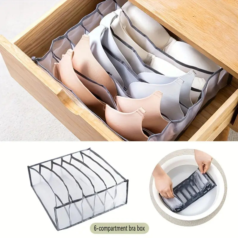 6-Compartment Undergarments Organizer MUVAYA