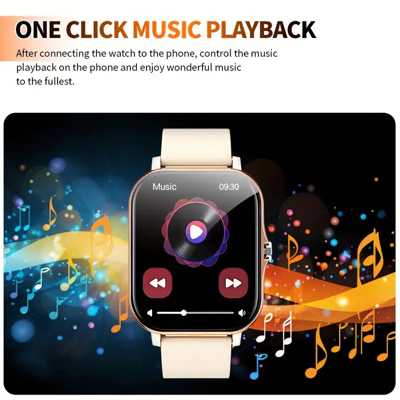 Fashion Smart Watch with HD Display – Unisex Wireless Calling MUVAYA