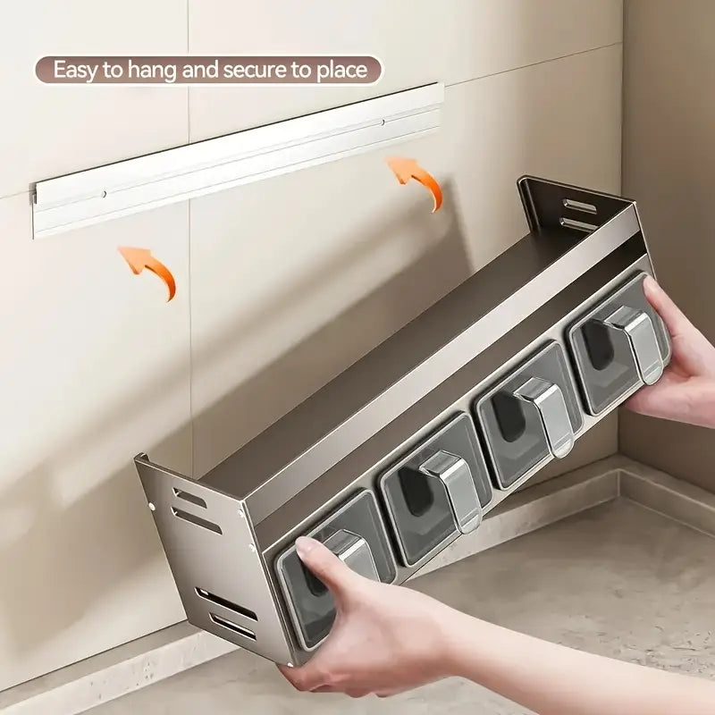 Wall-Mounted Spice Organizer Rack MUVAYA