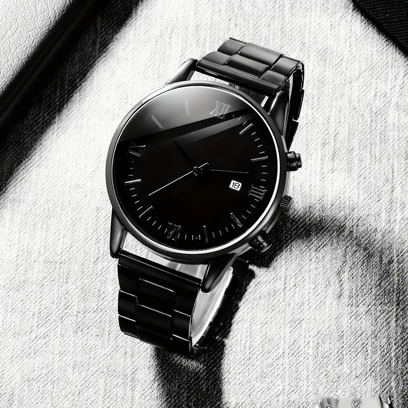 Men's Fashion Round Quartz Watch MUVAYA
