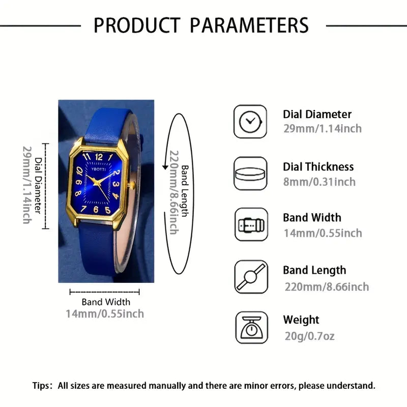 6pcs Women’s Elegant Quartz Watch Set MUVAYA