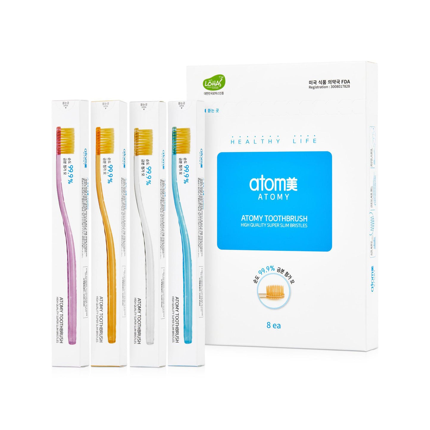ATOMY Toothbrush - 8pcs