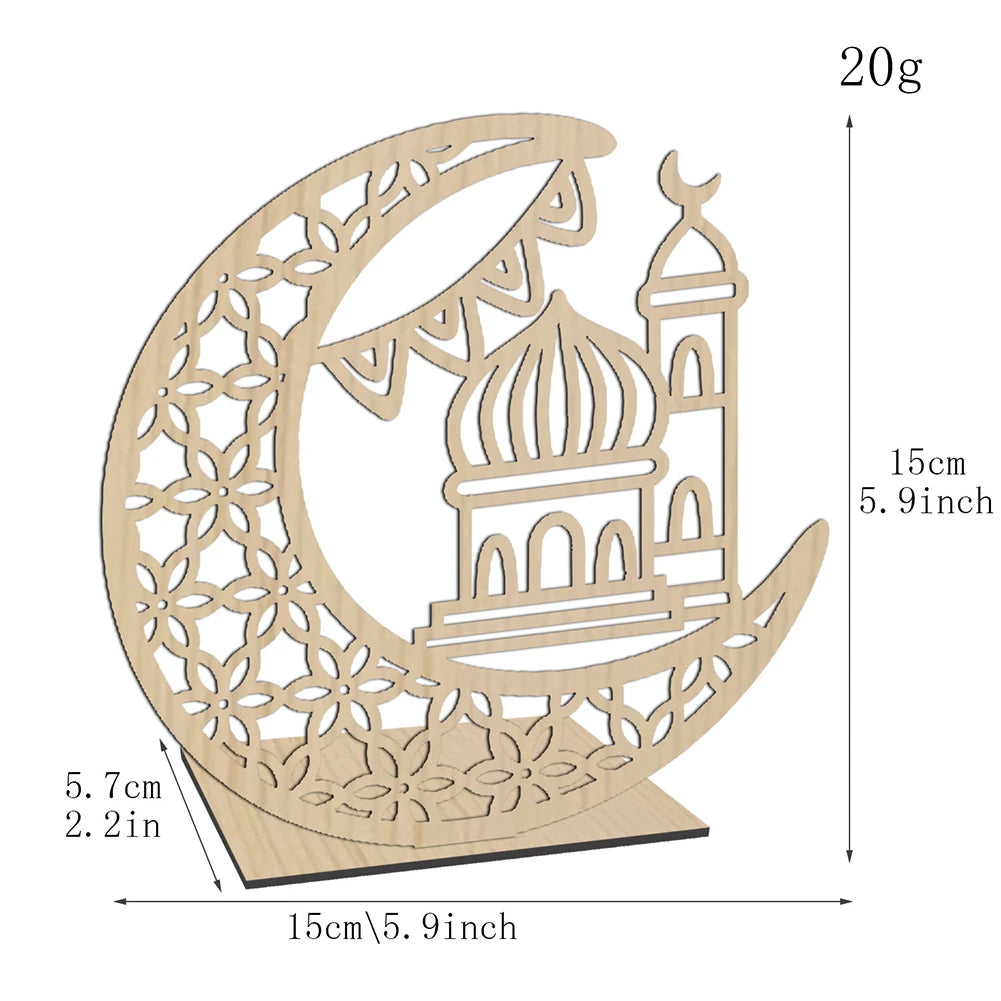 Eid Celebration Wooden Decor - Flag Palace MUVAYA