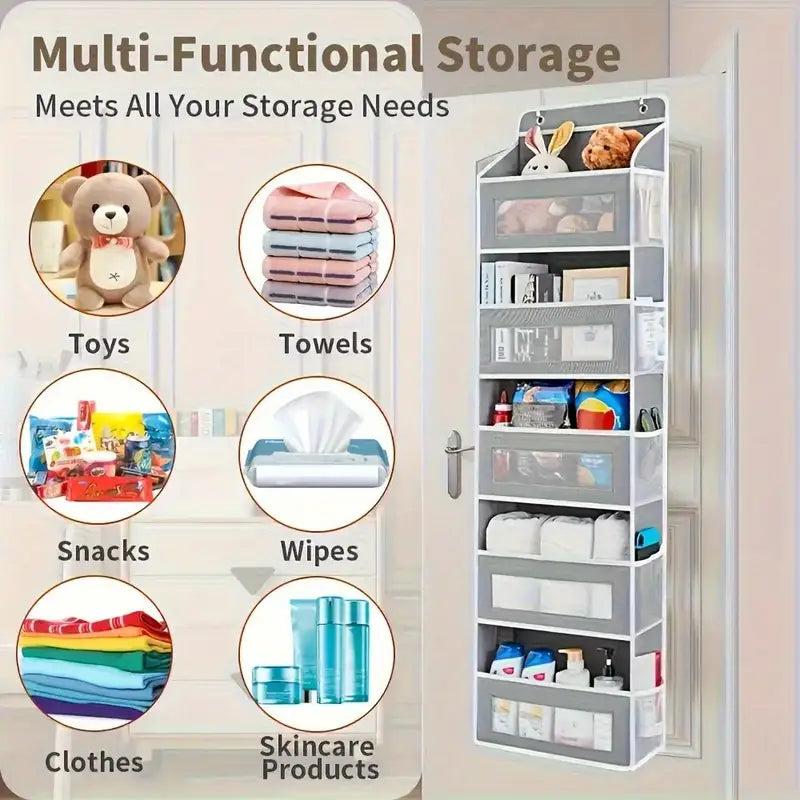 Heavy-Duty 5-Tier Behind-Door Organizer Rack MUVAYA