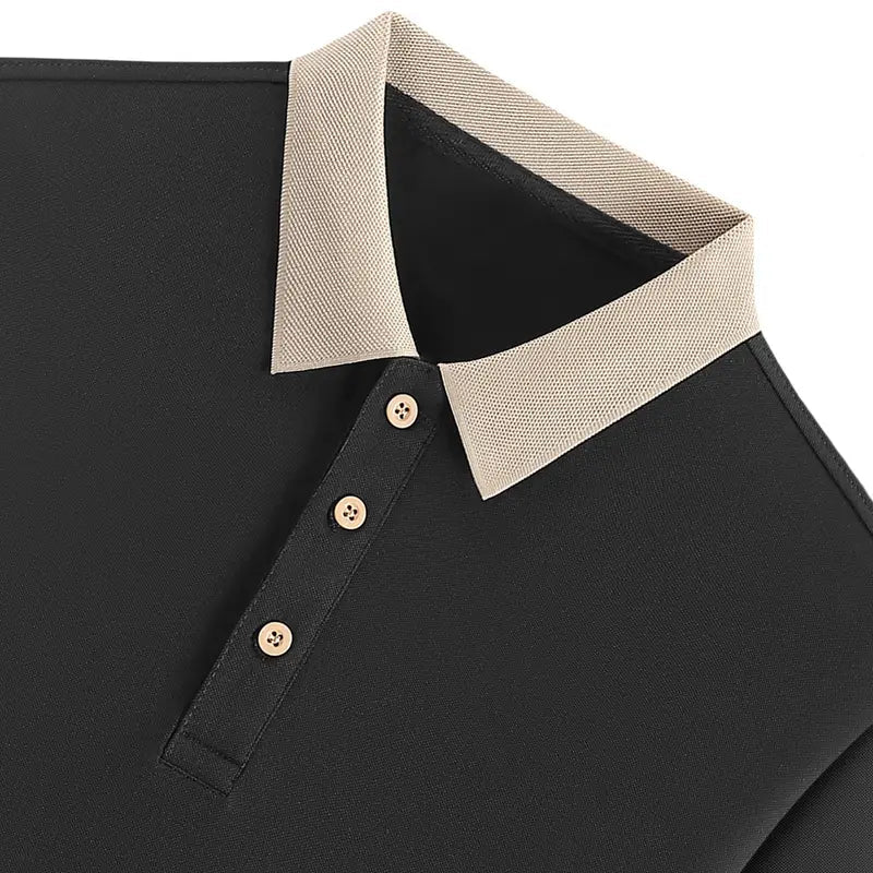 Men’s Pink & Golden Golf Tennis Shirt MUVAYA