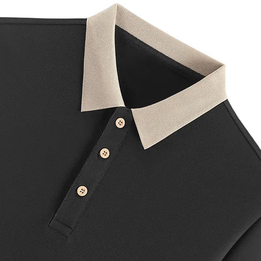 Men’s Pink & Golden Golf Tennis Shirt MUVAYA