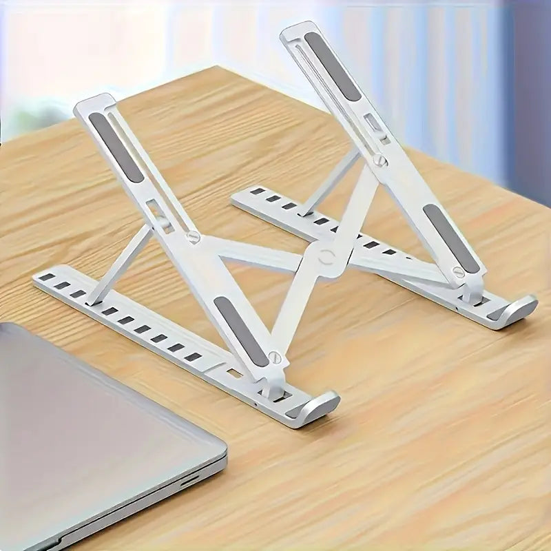 Adjustable Height Laptop Stand – Portable Foldable Cooling Base for Desk MUVAYA