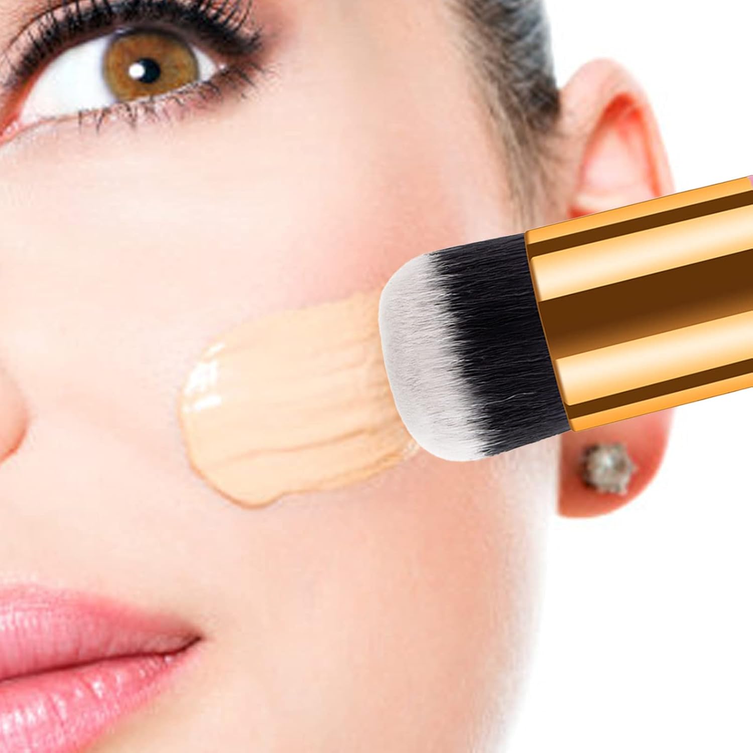 Little Fatty White Golden Professional Makeup Brush MUVAYA