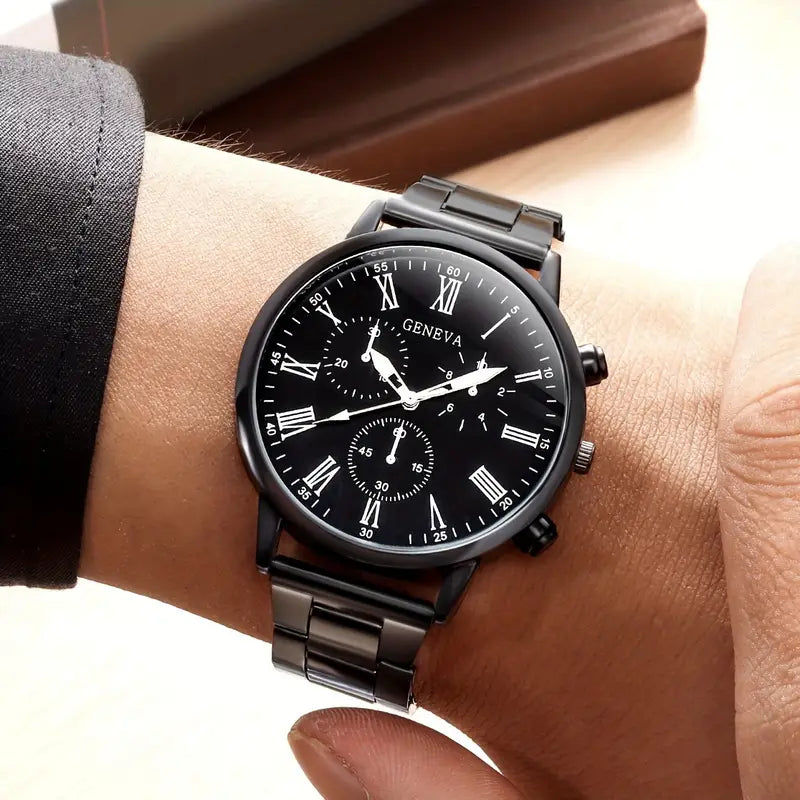Men's Fashion Round Quartz Watch MUVAYA