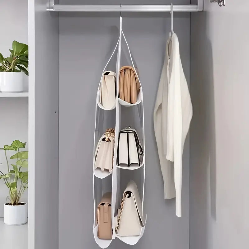 6-Pocket Hanging Handbag Organizer MUVAYA