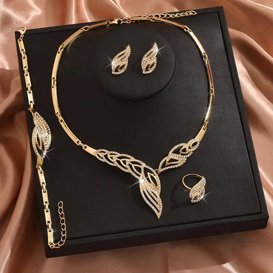 Fashion Statement Leaf Jewelry Set MUVAYA