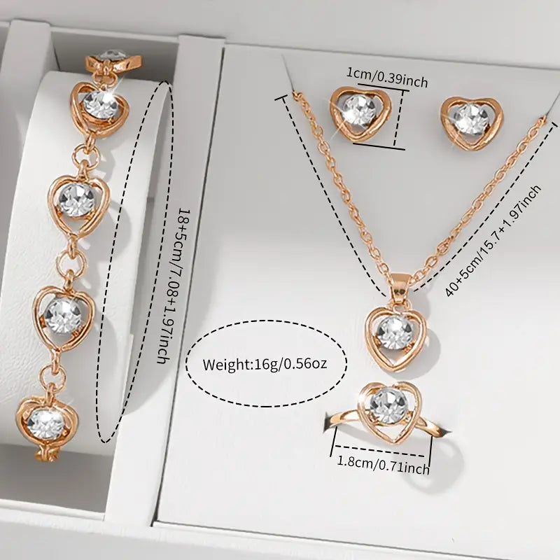 Elegant Women'S Watch Gift Set 6pcs MUVAYA