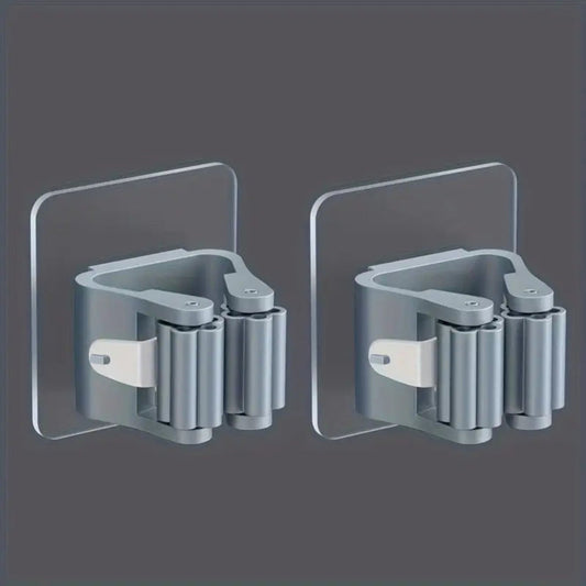 2pcs Wall-Mounted Cleaning Tool Holders MUVAYA