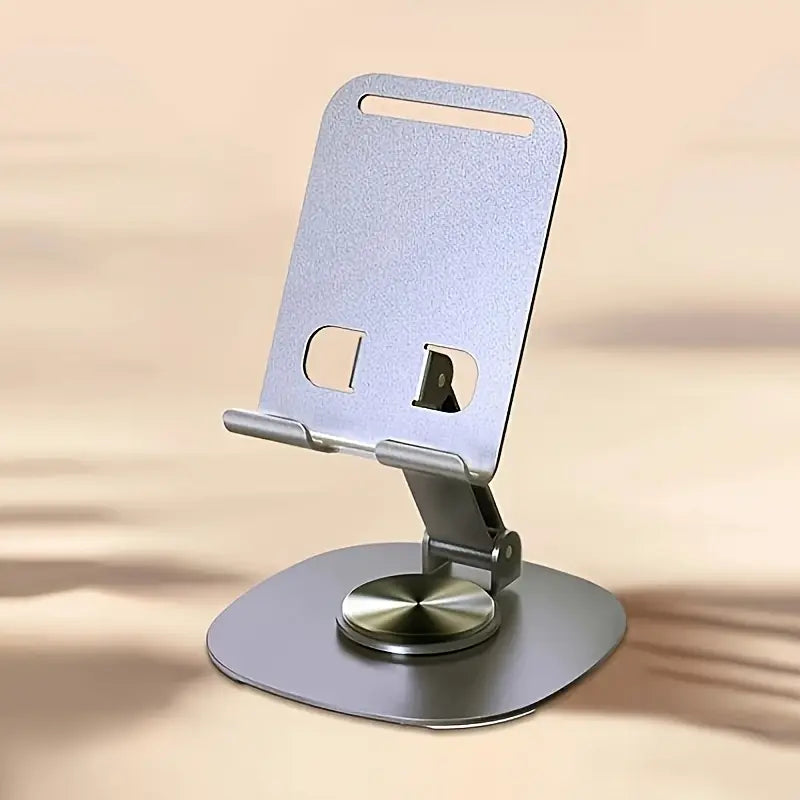 Metal Phone Holder with 360° Rotation Stand for Desk and Tabletop MUVAYA