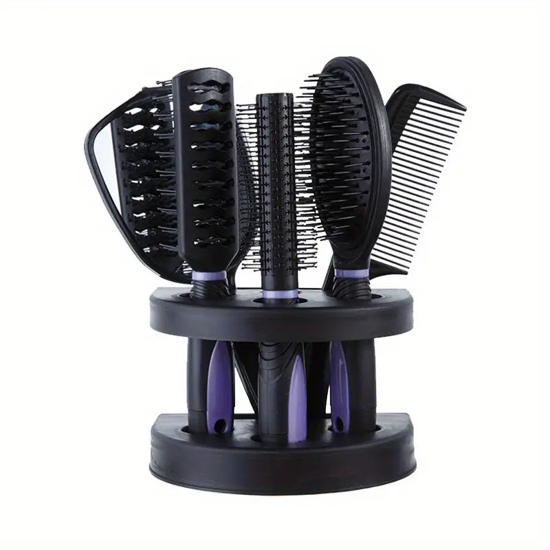 6pcs Mirror and Comb Set Hair Styling Combs MUVAYA