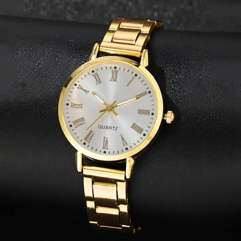 Women’s Quartz Watch with Bracelet – Elegant Timepiece Gift Set MUVAYA