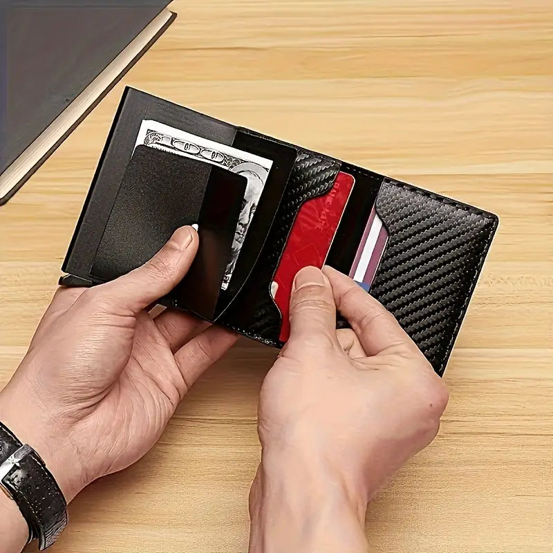 Ultra-Thin RFID-Blocking Men'S Wallet MUVAYA