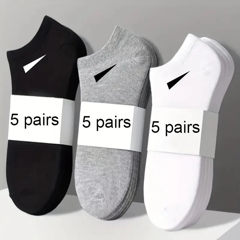 5 Pairs Men's Breathable Socks MUVAYA