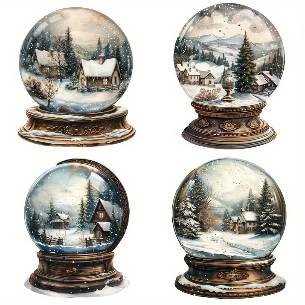 Snowflake Glass Ball Sticker MUVAYA
